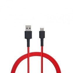 Kabel z Szybkim Ładowaniem 27W Mi USB Type-C Braided Cable 100 cm Red