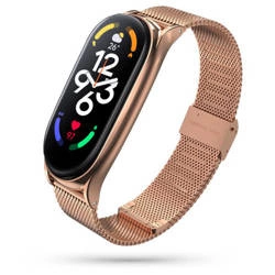 Opaska Stalowa bransoletka Tech-Protect do Xiaomi Mi Band 7 / 7 NFC Różowo-złota