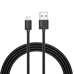 Кабель T-Phox із зарядкою до 10 Вт micro USB 120 см чорний