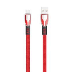 Кабель із швидкою зарядкою до 25 Вт USB Type-C в обплетенні Dudao 100 см червоний