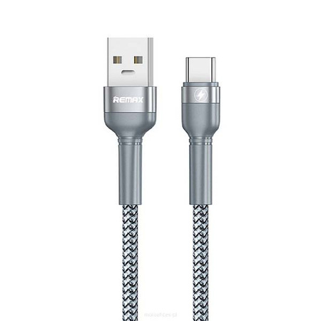 Kabel z Szybkim Ładowaniem do 25W USB Type-C Braided Remax RC-170 100 cm Grey