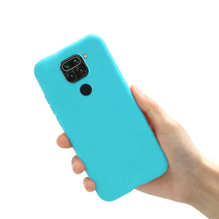 Etui Silikonowe Ochronne Xiaomi Redmi Note 9 Niebieski Jasny