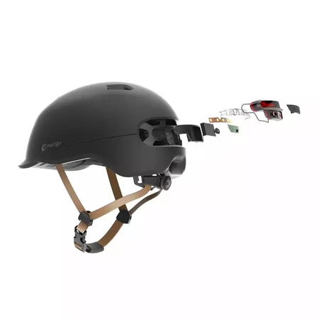 Kask Smart4U SH50L LED Scooter Biały roz. L