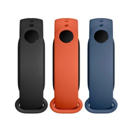 Opaska do Xiaomi Mi Smart Band 5 / Mi Band 6 / 6 NFC Strap 3-Pack Black / Orange / Blue
